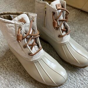 Never worn Sperry boots.